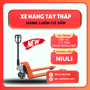 XE NÂNG TAY THẤP 2-3 TẤN NIULI